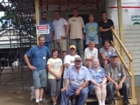 Bob and Corinne Ferris with family and friends of Keith McAmis