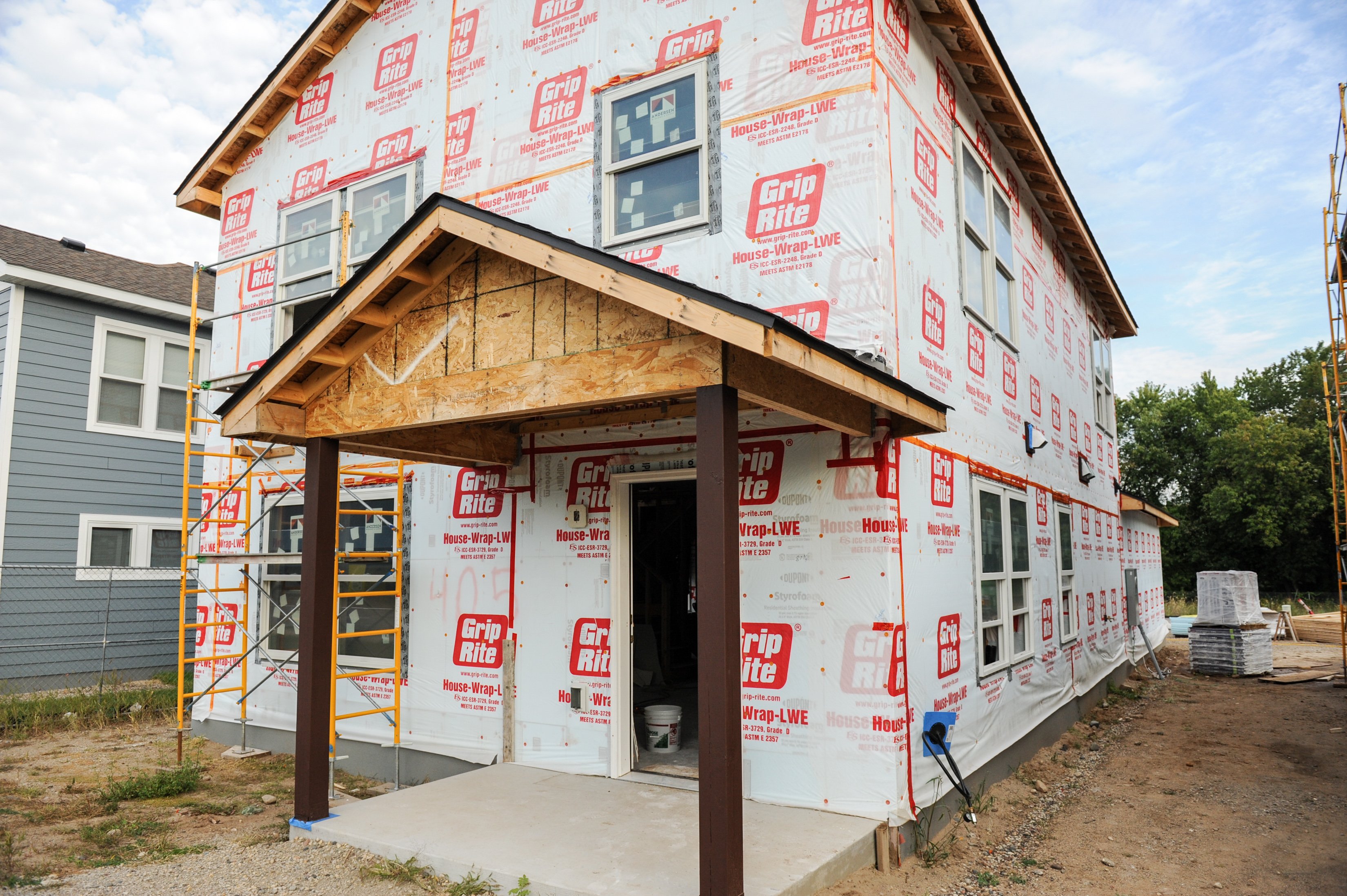 Habitat house in progress