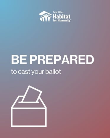 be prepared to cast your ballot