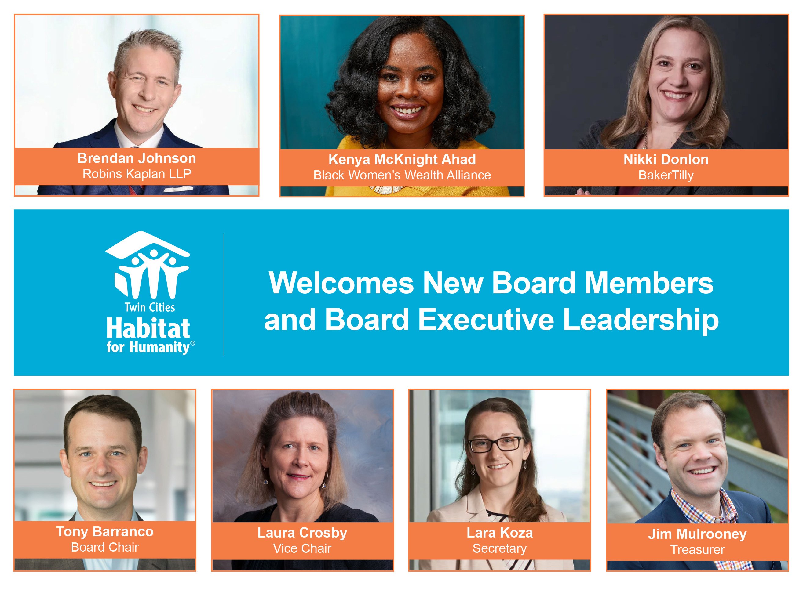 Local Leaders Join Board of Directors at Twin Cities Habitat