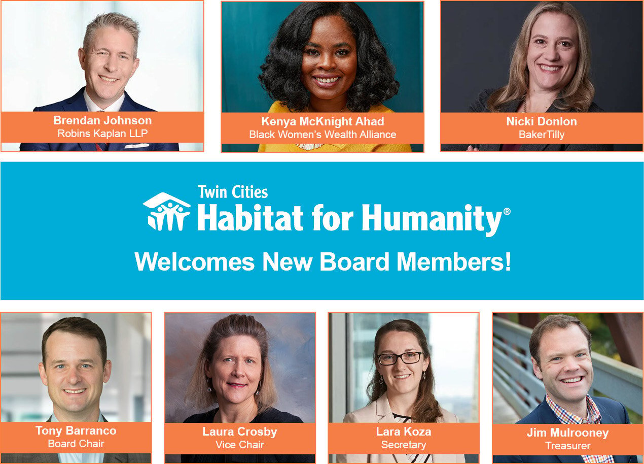 Local Leaders Join Board of Directors at Twin Cities Habitat